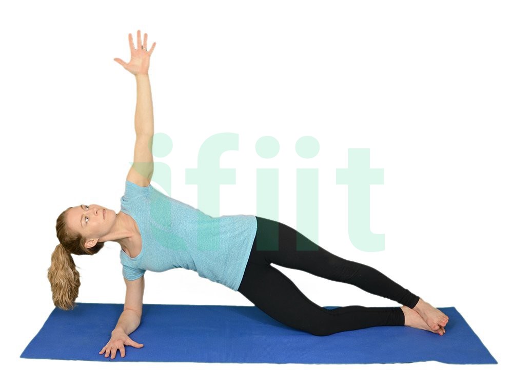 Side Plank - Forearm and Knee + Arm Extended